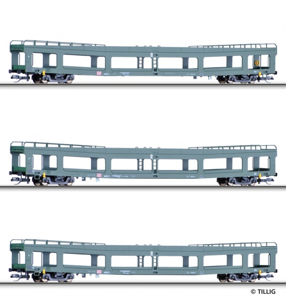 Set of 3 Automobile transport cars<br /><a href='images/pictures/Tillig/01638a.jpg' target='_blank'>Full size image</a>